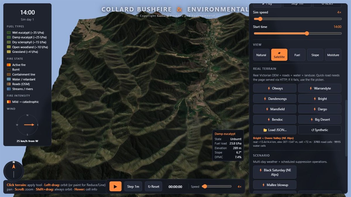 Bushfire trainer simulator preview
